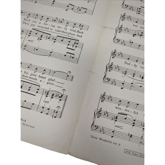 1918 Three Wonderful Letters From Home Sheet Music J Hanley Shaprio Bernstein - Picture 9 of 16